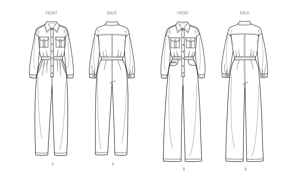 Simplicity Sewing Pattern S9822 MISSES' JUMPSUITS