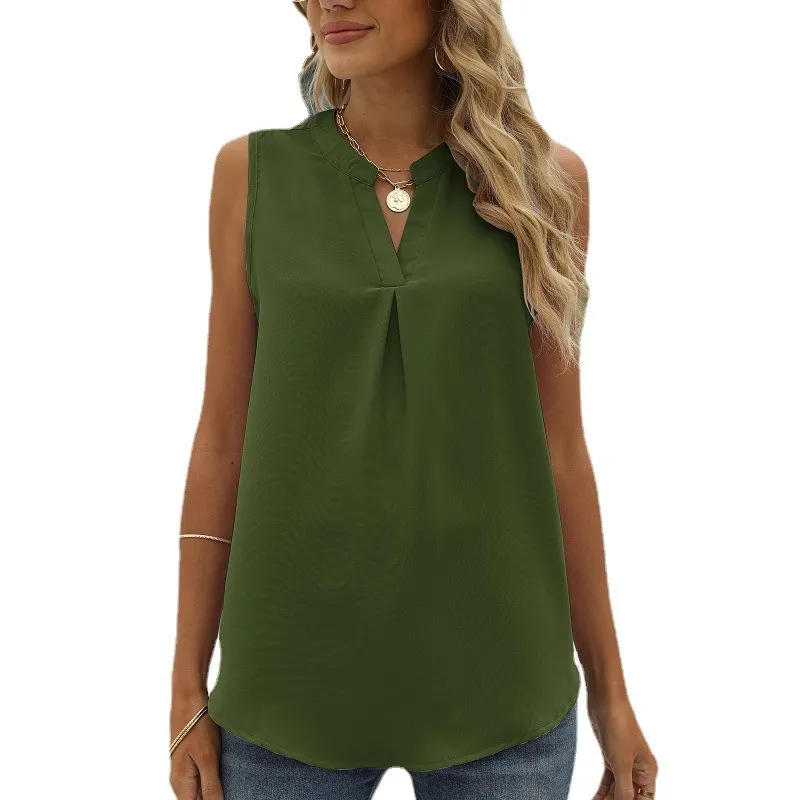 Sleeve Less Semi Formal Shirt