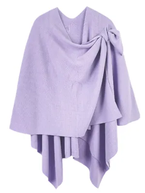 Solid Shoulder Wrap - Lavender