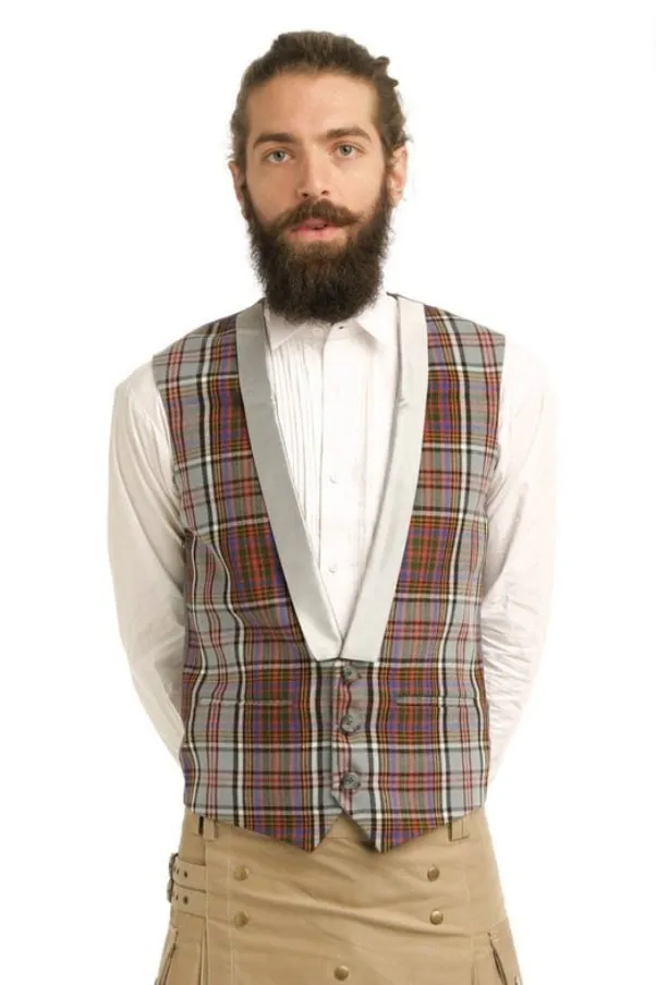 Tartan Vest With Lapels