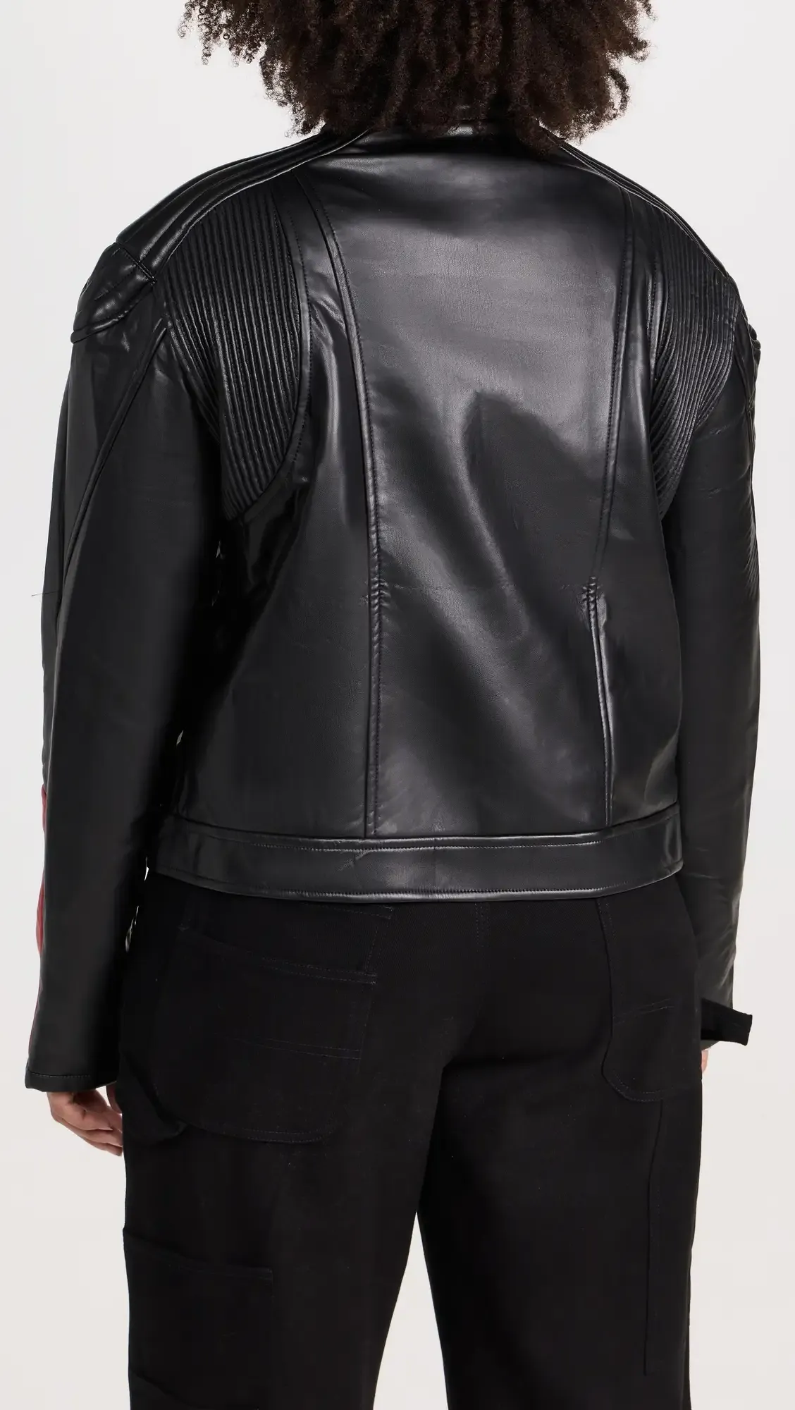 Top Model Faux Leather Biker Jacket by TJS