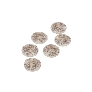 Topography 22mm Corozo Buttons - Set of 6