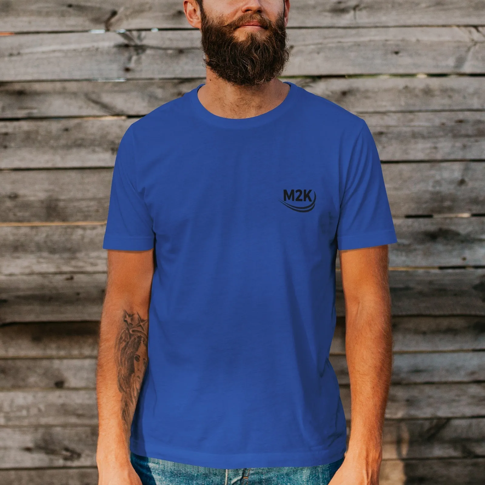 Unisex Short Sleeve Crew Neck Cotton Jersey T-Shirt