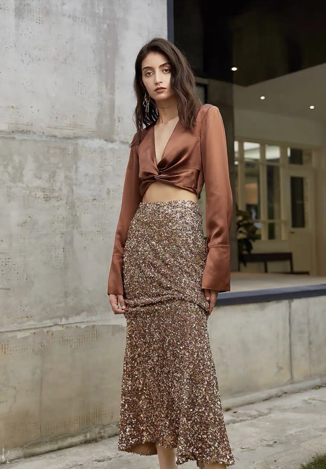 Valeria Sequin Skirt