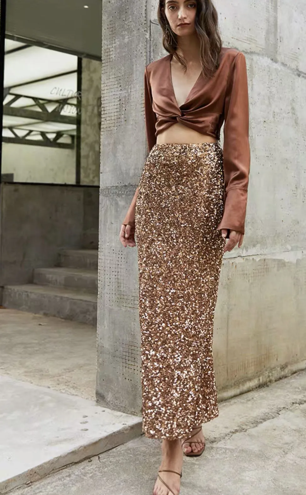 Valeria Sequin Skirt