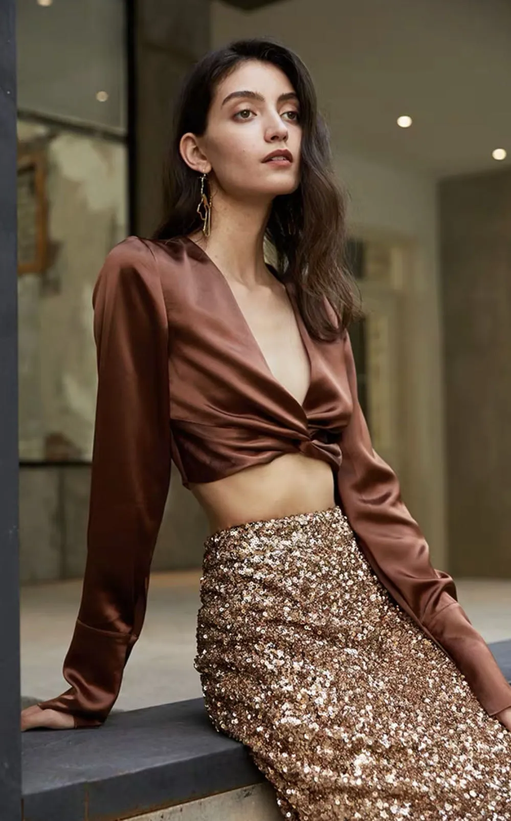 Valeria Sequin Skirt