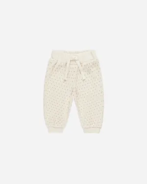 Velour Relaxed Sweatpant | Polka Dot