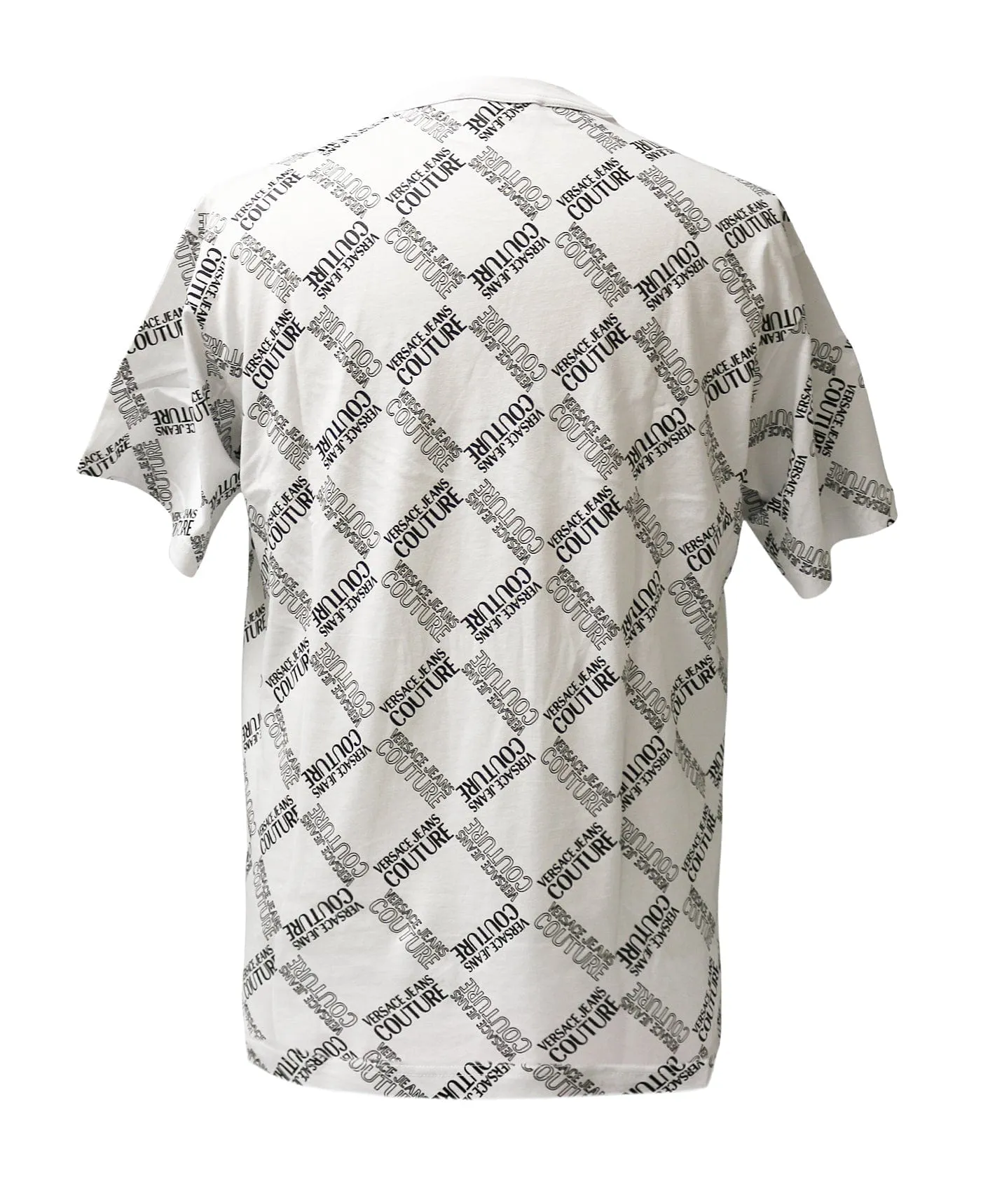 Versace Jeans Couture White Tile Signature Print T-Shirt-