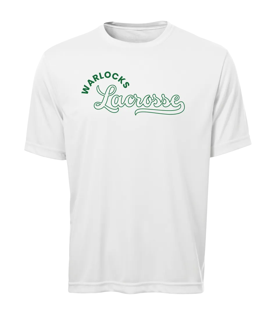 Warlocks Lacrosse Script Youth Dri-Fit T-Shirt with Printed Logo