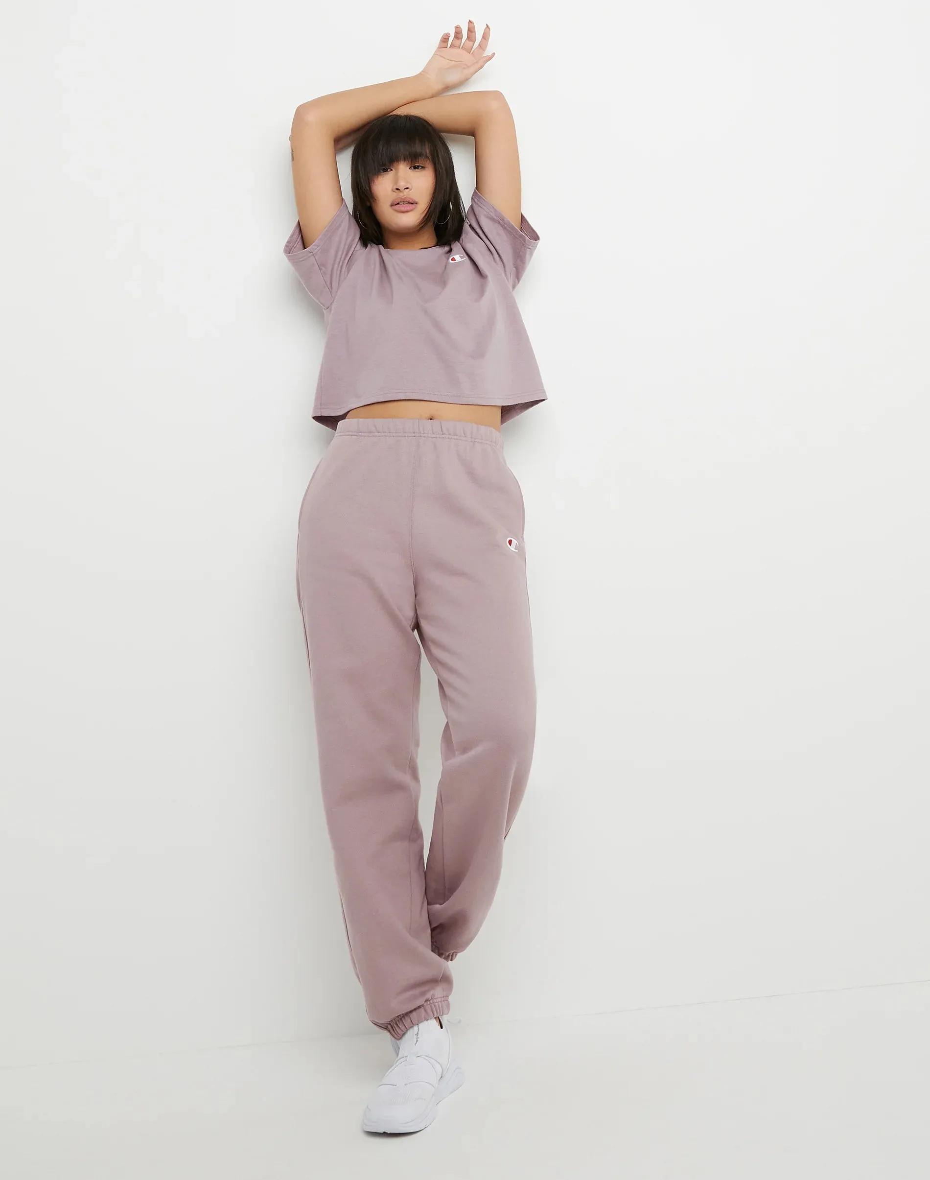 Women's Champion Reverse Weave Boyfriend Sweatpants Vintage Mauve