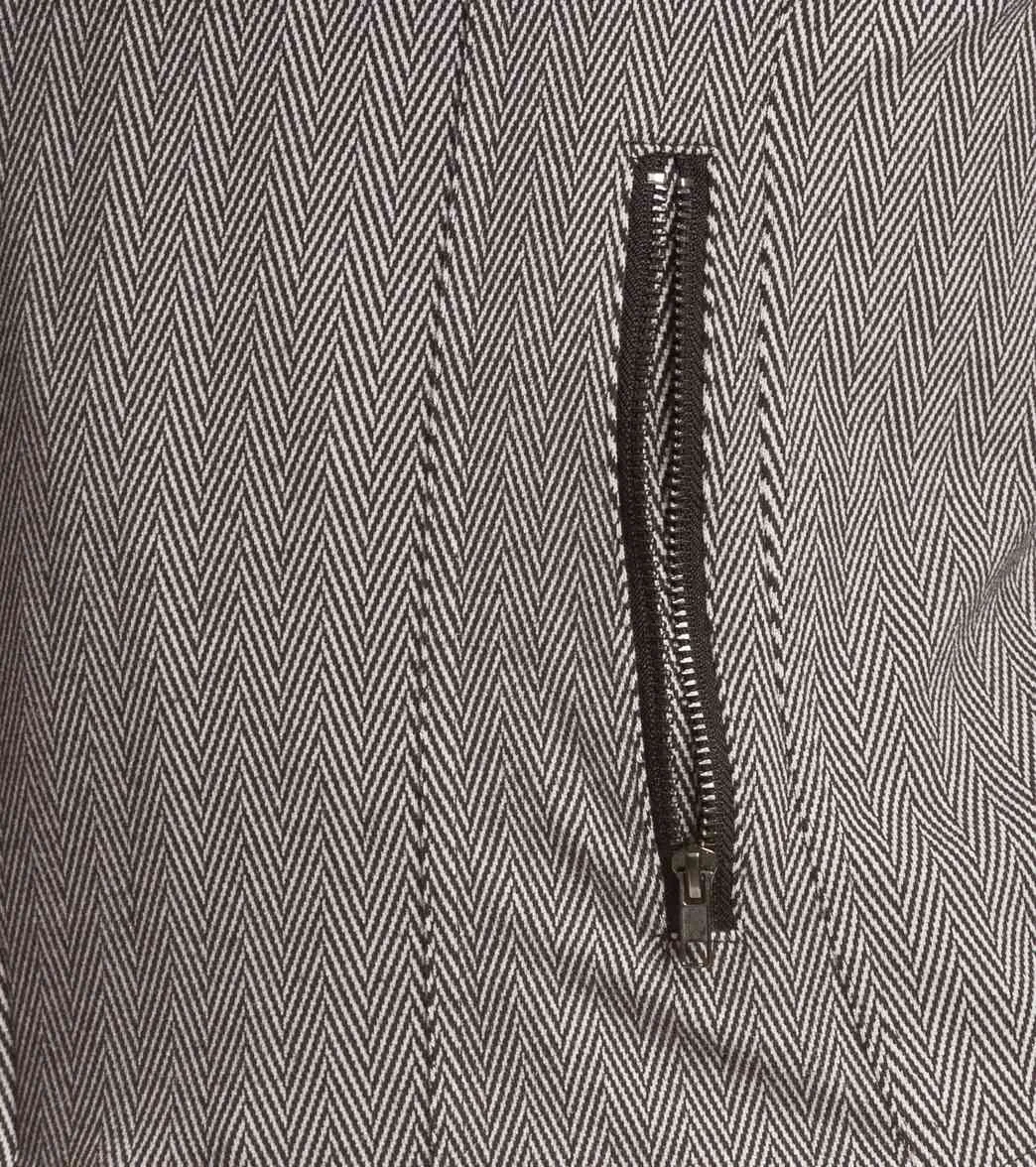 Zobha Jaden Herringbone Zip Jacket with Contrast Zippers